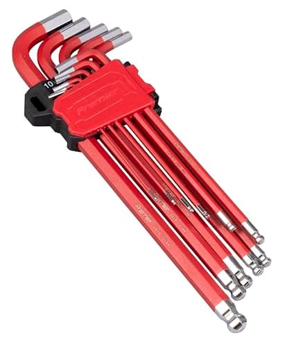 Image of Sealey Ak7164 Ball-End Hex Key Set 11Pc Anti-Slip Extra-Long Metric