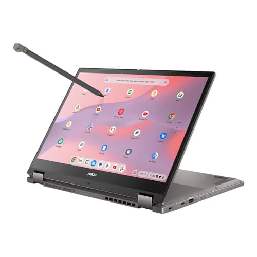 Image of ASUS Chromebook CX34 Flip CB3401FBA 14" Touchscreen WUXGA Laptop (CORE i3-1215U, 8GB LPDDR4x-SDRAM, 256GB SSD, ChromeOS)