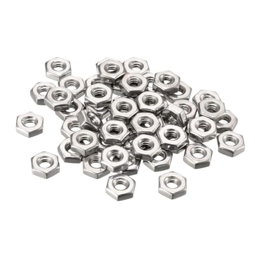 Image of TA-VIGOR 50Pcs Hex Nuts, 10#-32 UNC Self Locking Nuts, 304 Stainless Steel Insert Lock Nut for Bolts, Hexagon Nutstones for Lock Washers, Bolts, Screws