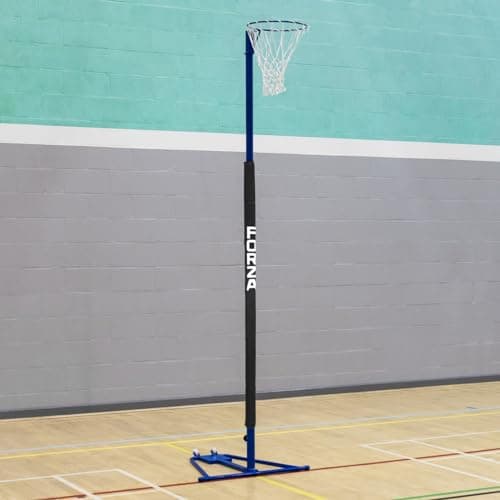 Image of FORZA Netball Post Protection Padding | Fits 50mm & 80mm Netball Posts | For 6ft or 10ft Posts | Multiple Colour Options | School Standard + Proffesional Sizes (Black (6ft, 50mm), 1)