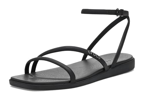 Image of Crocs Women, Miami Ankle Strap Sandal, Black, 4 UK Women