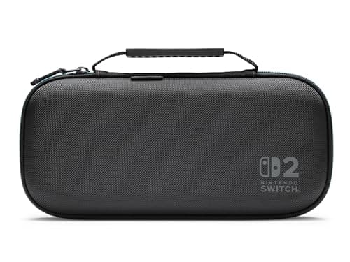 Image of PowerA Protection Case for Nintendo Switch 2 - Black, Officially Licensed, Protective Storage, Holds up to 9 Game Cards and 2 microSD Express Cards, Integrated Play Stand