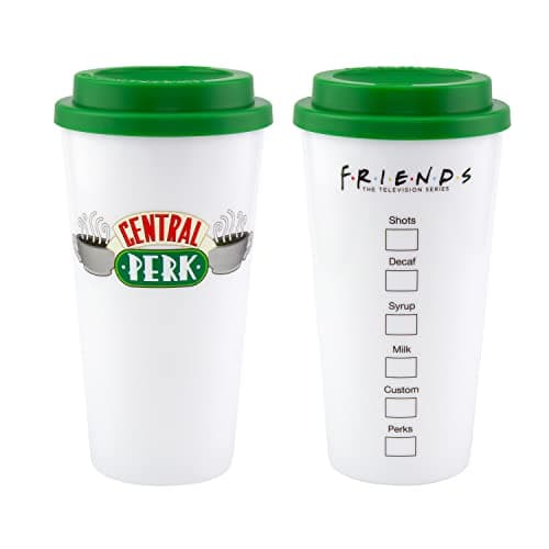 Image of Paladone Friends TV Show Travel Mug, Central Perk Coffee Mug Officially Licensed Merchandise