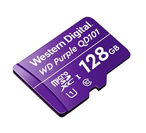Image of Western Digital WD Purple SC QD101 128GB Smart Video Surveillance microSDXC Card, Ultra Endurance Up to 64 TBW