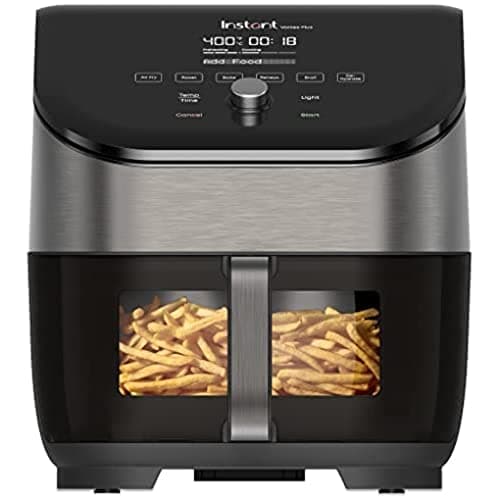 Image of Instant Vortex Plus with ClearCook - 5.7 L Digital Healthy Hot Air Fryer, Stainless Steel, 6-in-1 Smart Programs - Frying, Baking, Roasting, Grilling, Dehydrating, Warming, Large Capacity -1700 W