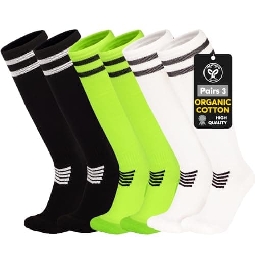 Image of YMYDYFC Kids Football Socks Toddler soccer Socks Boys Sports Socks Youth Knee High Socks Athletic Sock Girls Junior Running,Training,Rugby,Hockey 4-12Years