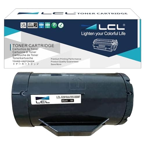 Image of LCL Toner Cartridge H815dw S2815dn S2810dn 593-BBMH 593-BBMF 47GMH KNRMF 593-BBMM (1 Black) Replacement for Dell H815dw S2810dn S2815dn