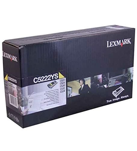 Image of Lexmark yellow colour laser cartridge C5222YS