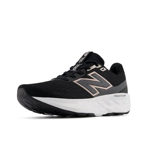 Image of New Balance Women's Fresh Foam 520 v9 Running Shoes, Black/Castlerock/Metallic Rose, 5.5/M