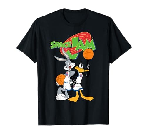 Image of Space Jam Looney Tunes Bugs Daffy Basketball Heroes Classic T-Shirt