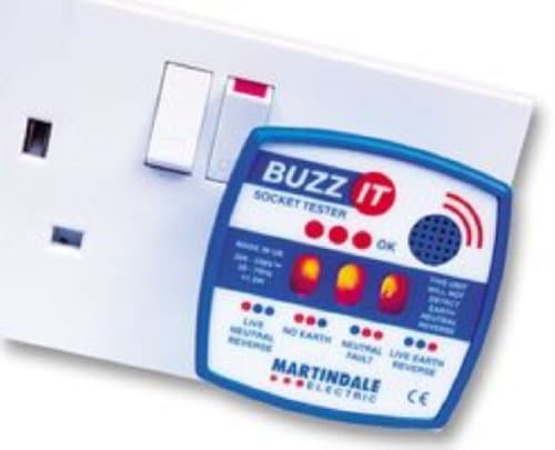 Image of Martindale BZ101 - Buzz-it Audible LED Check Plug/Socket Tester For 13 Amp Sockets, Shows 28 Different Faults, Can Be Used As A Basic Fuse Finder!