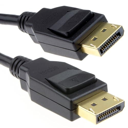 Image of kenable DisplayPort v1.4 HBR3 8K 60Hz 4K 120Hz MST 32.4G HDR Cable Gold 1m [1 metres]