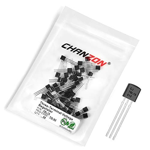 Image of Chanzon 78L15 TO-92 Three Terminal Positive Voltage Regulator Transistor, Stable Power Output Component (Pack of 50pcs)
