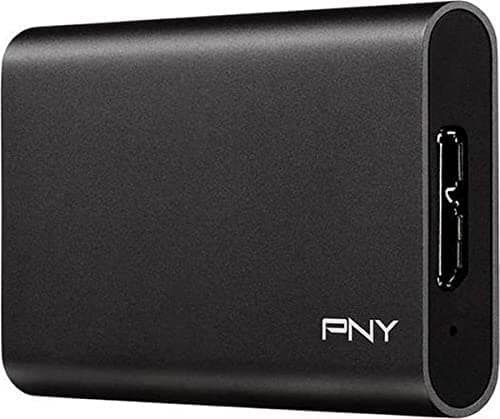 Image of PNY Elite 480GB USB 3.1 Portable Solid State Drive (SSD) - (PSD1CS1050-480-FFS), Black