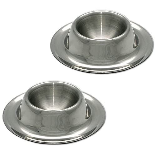 Image of GRÄWE Round Egg Cups Stainless Steel Set of 2
