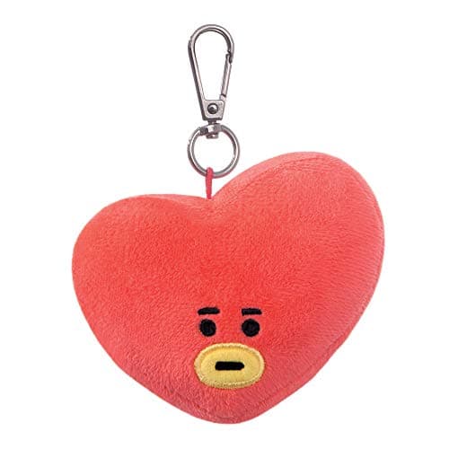 Image of AURORA BT21 Official Merchandise, TATA Plush Key Clip, 61335, Blue and Red,6 x 9 x 12 centimetres