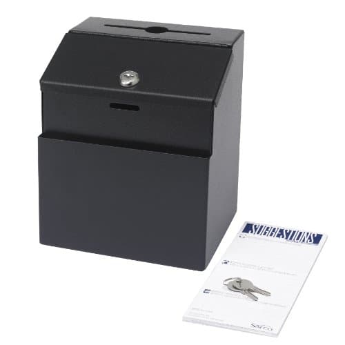 Image of Safco Steel Suggestion Box, Black