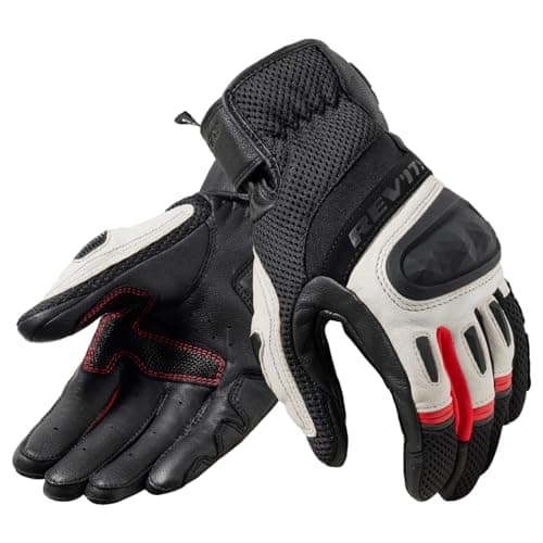 Image of Revit Dirt 4 Motorcycle Gloves, black/red, 2XL