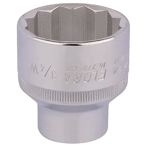 Image of Draper 24898 Elora Bi-Hexagon Socket, 1/2" Square Drive, 3/4" BSW, Blue