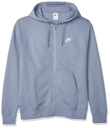 Image of NIKE BV2645-493 M NSW CLUB HOODIE FZ BB Sweatshirt Men's ASHEN SLATE/ASHEN SLATE/WHITE Size M