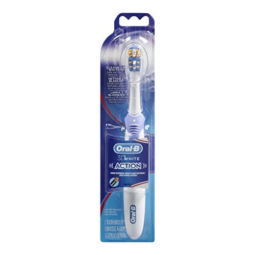 Image of Braun Oral B**3D White Action**Toothbrush**Cleans and whitens**Ships from USA**