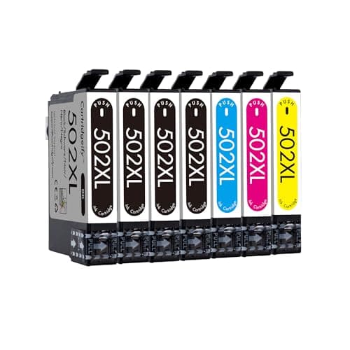 Image of Cartridgeify 7-Pack 502 XL Ink Cartridges Compatible with Epson 502 502XL Multipack, for Expression Home XP-5100 XP-5105 XP-5150 XP-5155, Workforce WF-2860 WF-2865 WF-2880 WF-2885