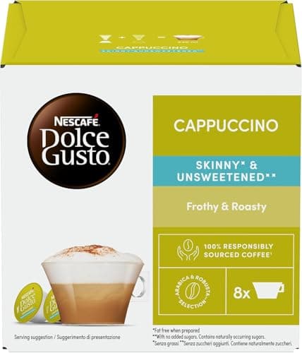 Image of Nescafe Dolce Gusto Skinny Cappuccino 16 pods (Pack of 4)