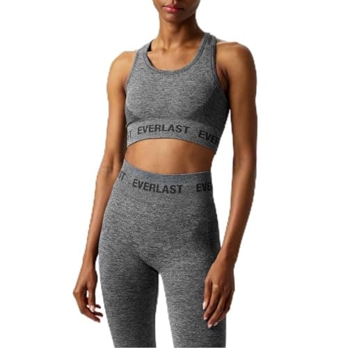 Image of Everlast Womens Racerback Sports Bra Charcoal XS