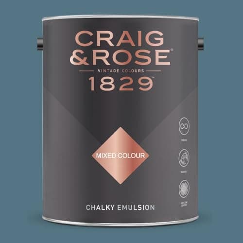 Image of Paint Stop CRAIG & ROSE 1829 CHALKY EMULSION BRAZE BLUE 5L