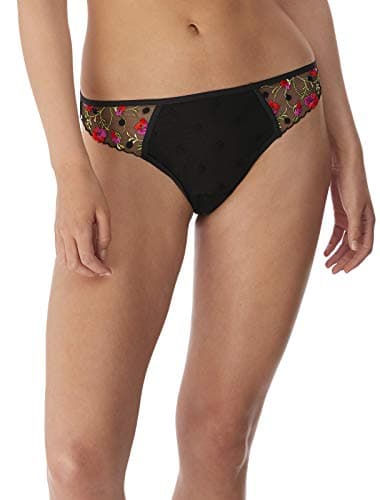 Image of Freya Women's Awakening Brazilian Briefs, Black, X-Large