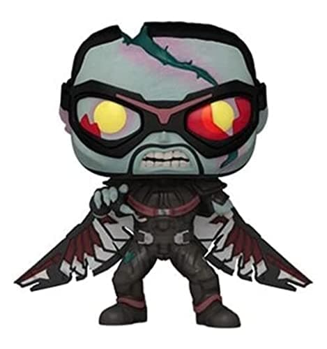 Image of Funko POP! Marvel - What If - Zombie Falcon - Marvel What If - Collectable Vinyl Figure - Gift Idea - Official Merchandise - Toys for Kids & Adults - TV Fans - Model Figure for Collectors and Display