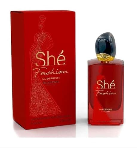 Image of MILESTONE She Fashion Pour Femme Eau De Parfum, 100ML, Elegant and Sophisticated Fragrance for Women, Long-Lasting Aroma, Perfect for Daily Wear and Special Occasions, Premium Scent for Women