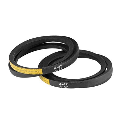 Image of sourcing map A47 Drive V-Belts 47" Pitch Length 13mm Width 8mm Thick JIS Standard A-Section Rubber Drive Transmission Belt 2pcs