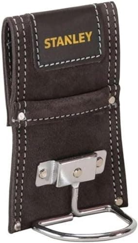 Image of STANLEY Leather Hammer Holder with Heavy Duty Steel Loop, STST1-80117, Black