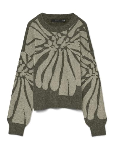 Image of VERO MODA Vmtari Shine LS O-Neck Pullover Boo, Grape Leaf, S