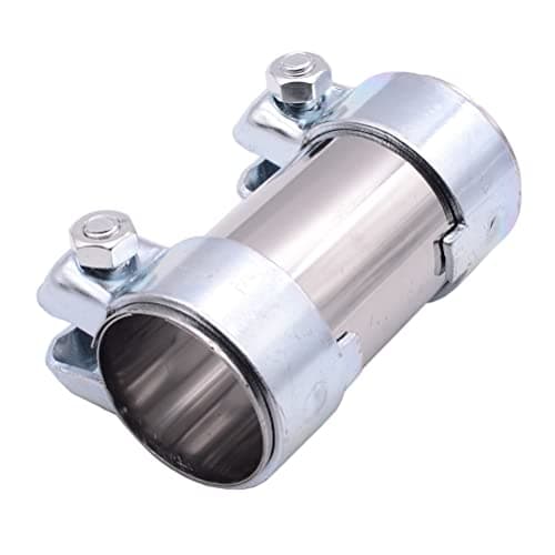 Image of Exhaust Clamp Pipe Connector Double Clamp Diameter for Audi A3 A4 A6 80 90 100 SEAT Skoda VW Golf 4 Polo and The Right Size Car 50 x 125 mm 191253141F