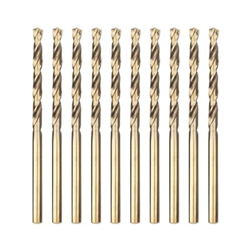 Image of Meccion HSS Cobalt Jobber Drill Bit 10pcs 1.0mm Twist Drill Bit for Drilling Stainless Steel and Metal