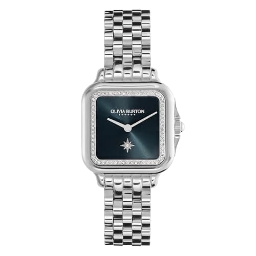 Image of Olivia Burton Analogue Quartz Watch for Women Grosvenor Collection with Silver Stainless Steel Bracelet - 24000083