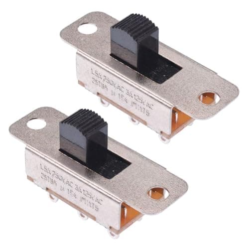 Image of On-On Slide Switch DPDT 1.5A Latching 2 Position Switch Hobby DIY Electronics (Pack of 2)