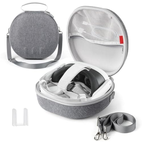 Image of Generic VR Headset Travel Storage Case for M3ta VR3 Official Gaming Headset and Touch Controllers, M3ta Quest 3 Compatible Carrying Case