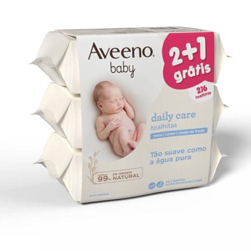 Image of Aveeno Baby Pack Daily Care Baby Wipes 3x 72 Units