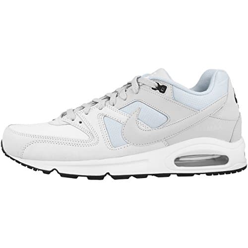 Image of NIKE Men's Air Max Command Running Shoes, White Summit White Pure Platinum Black 102, 10 UK
