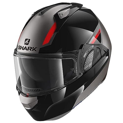 Image of Shark Evo GT Flip Front Helmet Sean AKR - Dual Black/Red/Anthracite S