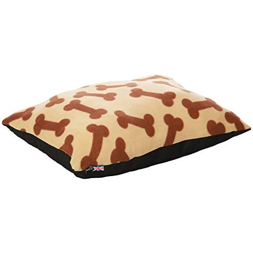 Image of Bunty Boneo Dog Bed Cushion Soft Washable Fleece Fur Warm Pet Pillow Basket Insert - Cream - Large