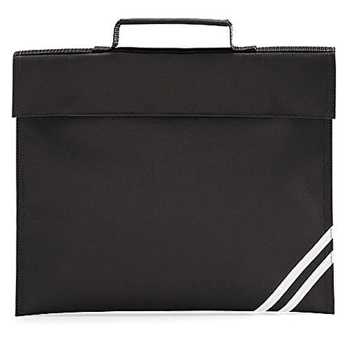 Image of Quadra Classic Book Bag - 5 Litres (Pack of 2) (One Size) (Black)