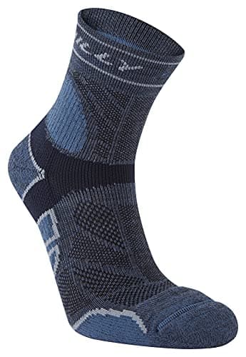 Image of Hilly Unisex Trail - Anklet Max Cushioning, Running Sock, Marine/Navy, L UK