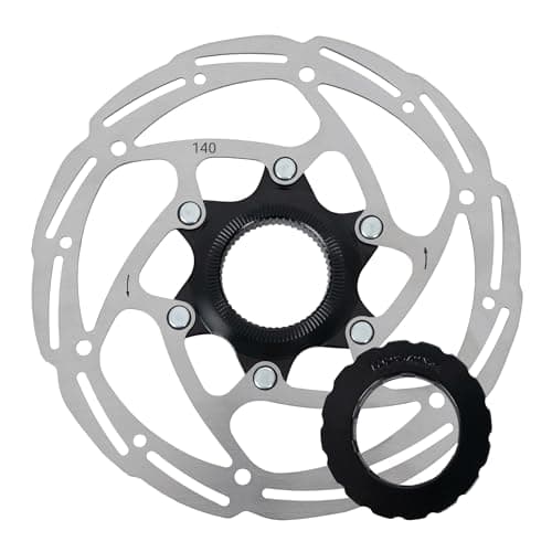 Image of Full Stop Centre Lock Brake Disc Rotor, 140mm. Bike, Bicycle, Ebike, MTB, Road, Silver