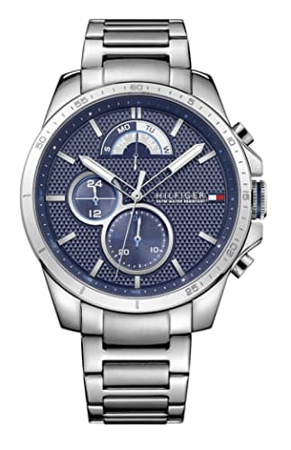 Image of Tommy Hilfiger Analogue Multifunction Quartz Watch for Men with Silver Stainless Steel Bracelet - 1791348