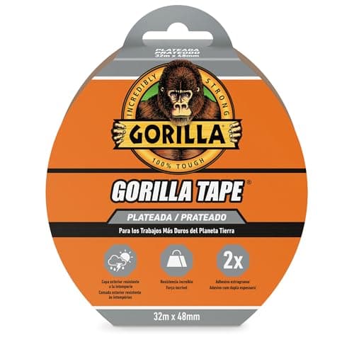 Image of Gorilla 300 - American Tape - 32 Metres x 48 Millimeters - Silver - Extra Strong - Tri-Layer - Adhesive - Multipurpose