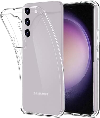 Image of KP TECHNOLOGY Galaxy S23 Case - Thin Soft Silicone Gel Case Cover for Samsung Galaxy S23 (CLEAR)